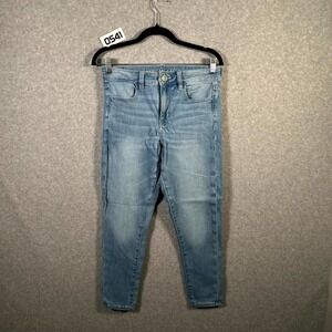 American Eagle Outfitters Jeans Women 6 Blue Denim Cotton Medium Wash Skinny Leg